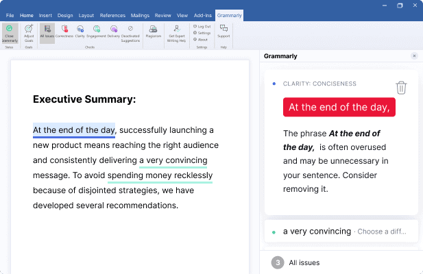 Grammarly For Microsoft Office