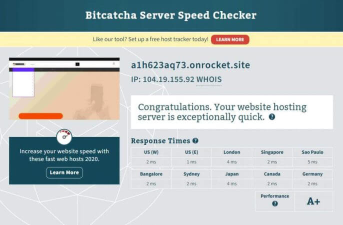 Rocket.Net Hosting Review: The Fastest Managed WordPress Hosting 15 Rocket.net server speed test