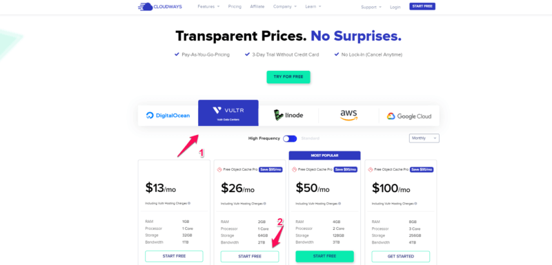 Host a blog on Cloudways 2