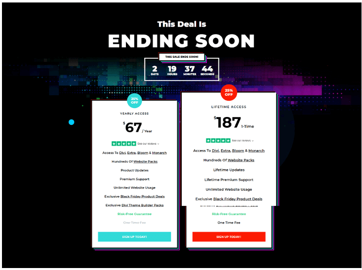 Divi Black Friday Deal