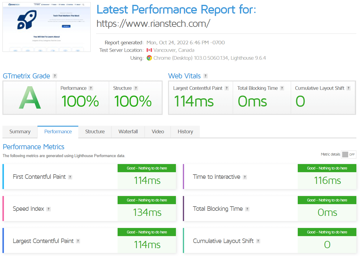 Perfmatters Black Friday Deal_ Test Result_1