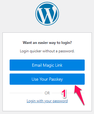 wordpress biometric login