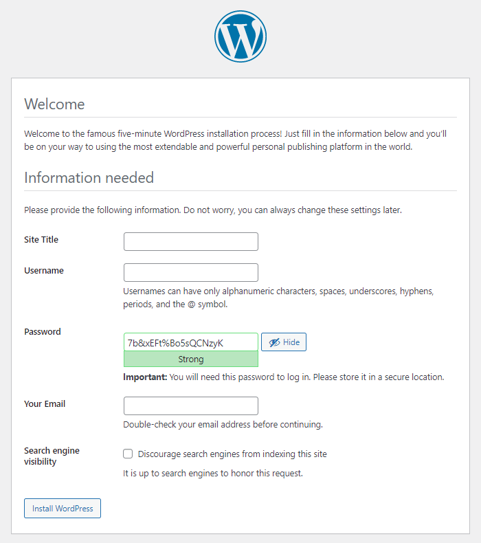 How To Install WordPress