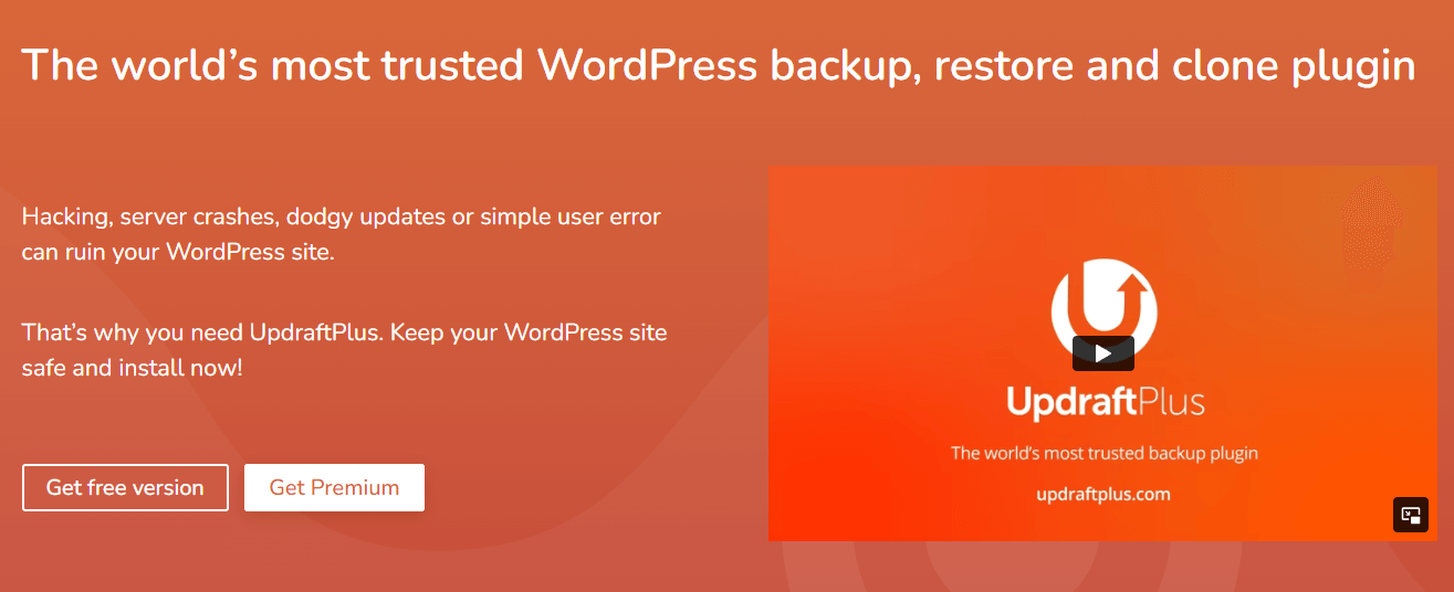 Updraftplus-Best WordPress Backup Plugins