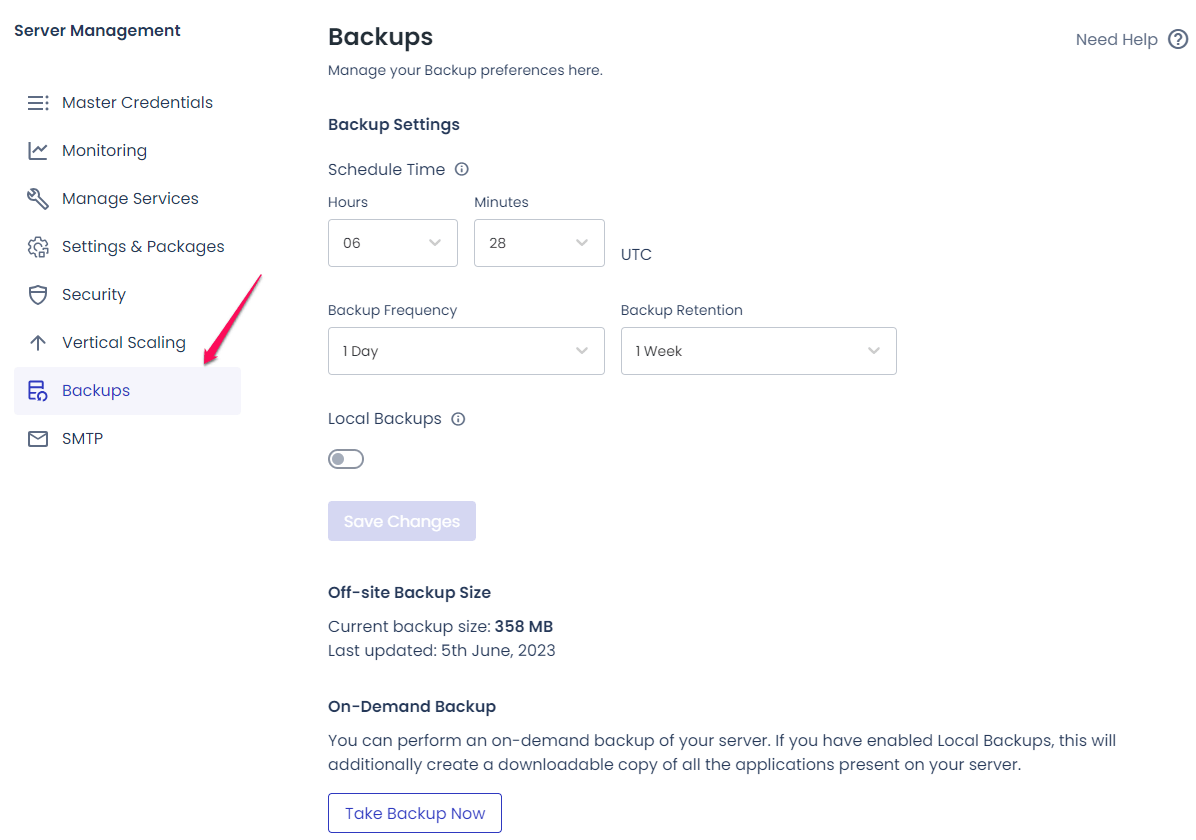 CloudWays Review : The Fastest Managed WordPress Hosting 41 Cloudways Schedule Backup