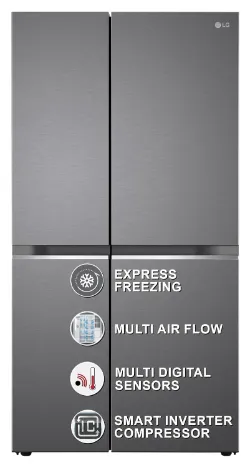 LG side by side refrigerator