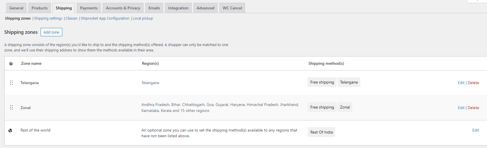 How To Build An Ecommerce Store With WordPress And CloudWays Using AI 21 woocommerce shipping zones