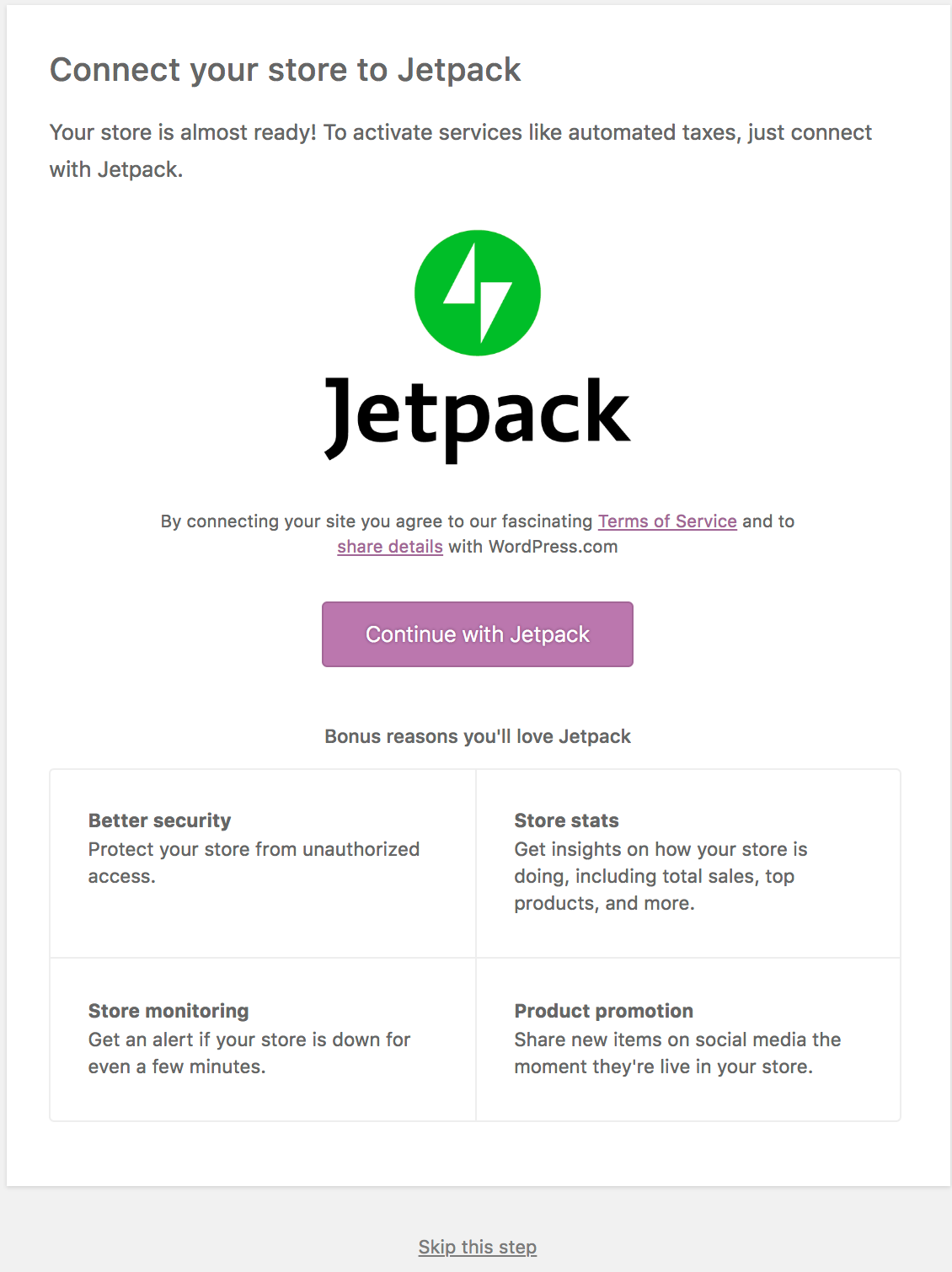 How To Build An Ecommerce Store With WordPress And CloudWays Using AI 15 services jetpack