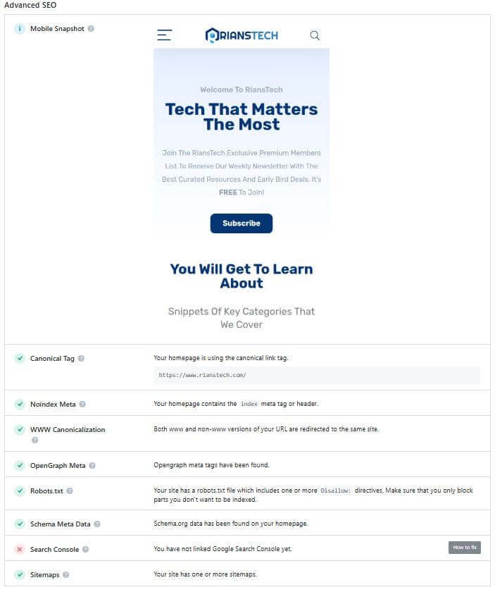 Unveiling the Power of Rank Math SEO Analyzer: A Comprehensive Guide 16 Rank Math SEO Optimizer Advanced SEO Section