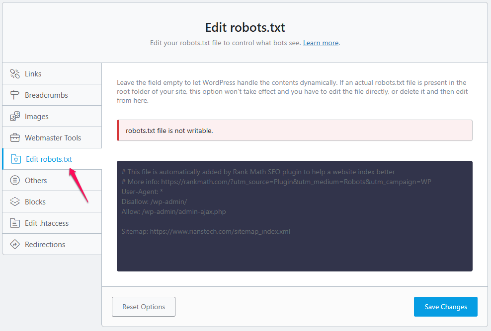Unveiling the Power of Rank Math SEO Analyzer: A Comprehensive Guide 19 Rank Math SEO Optimizer_ robots.txt
